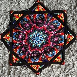 Colorful Kaleidoscope Pattern Rave Flow Star